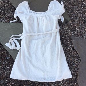 Eyelet lined dress